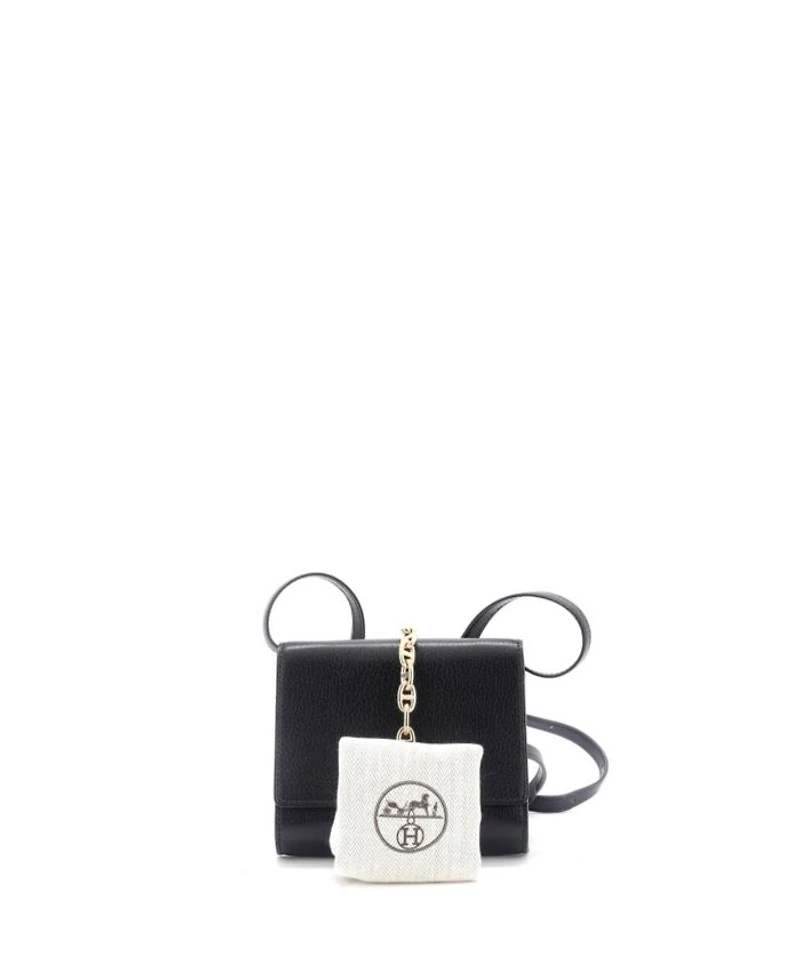 Chaine d'Ancre Compact Wallet on Strap Chevre Mysore