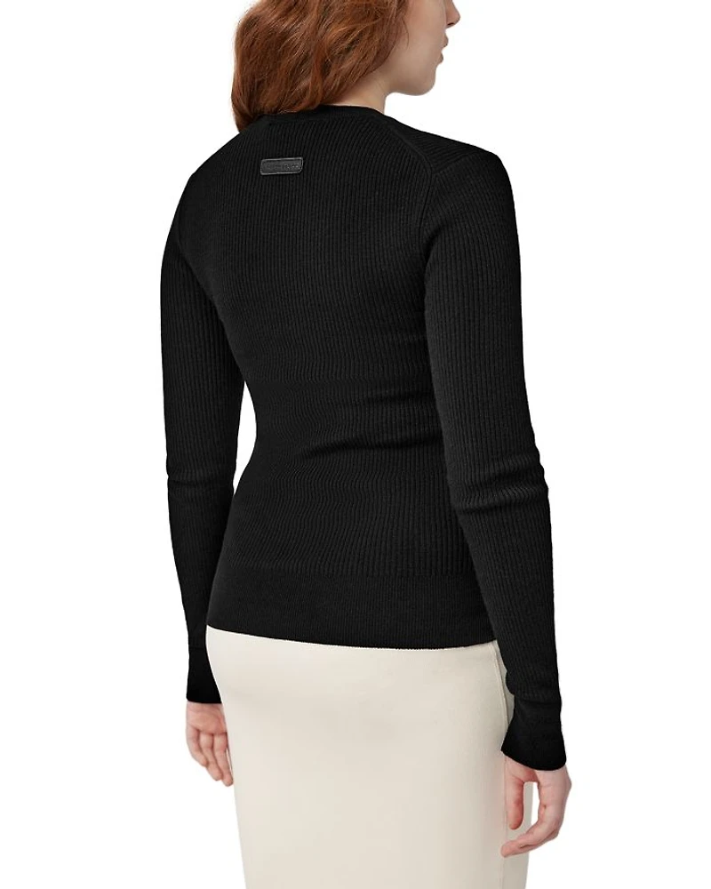 Georgian Slim Crewneck Wool Sweatshirt