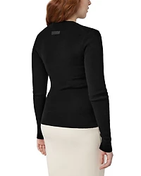 Georgian Slim Crewneck Wool Sweatshirt