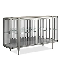 Caracole Stop and Stare Buffet Table - Soft Silver