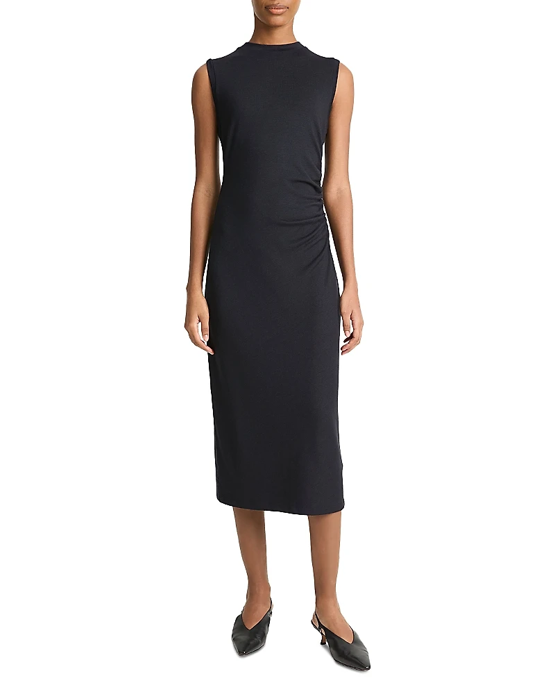 Vince Ruched Side Sheath Dress