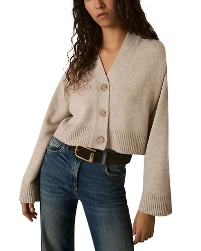 Rixy Wool Blend V Neck Cardigan