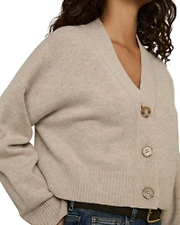 Rixy Wool Blend V Neck Cardigan