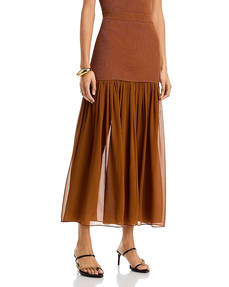 A. l.c. Hayden Mixed Media Skirt