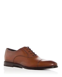 Ferragamo Men's Boston Leather Cap Toe Oxfords