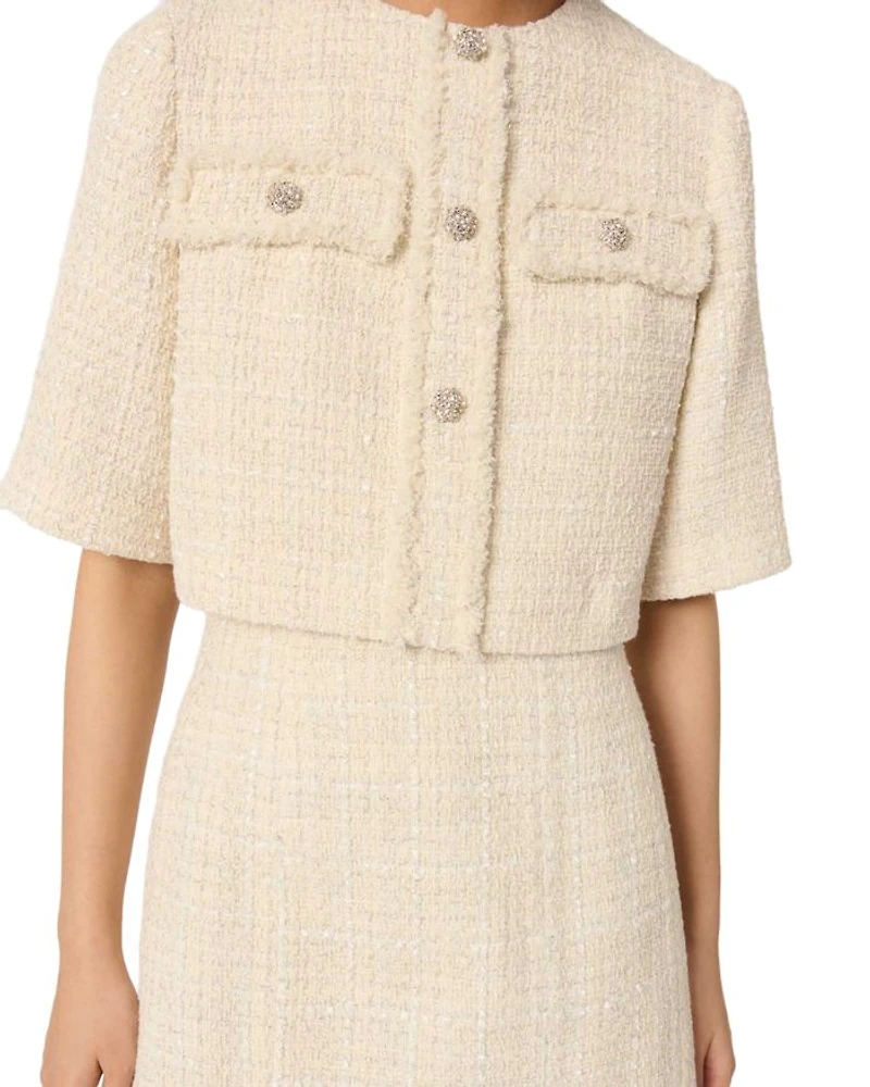 Tweed 2-in-1 Short Dress