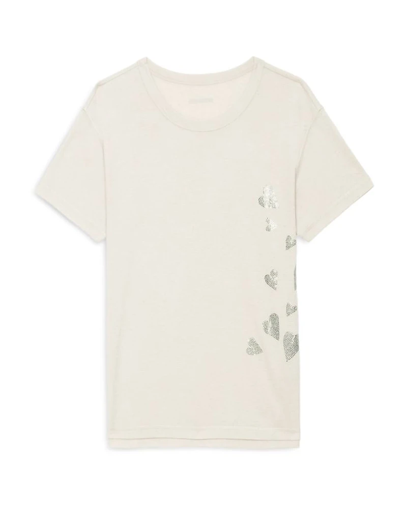 Marta Pcl Embellished Heart Tee