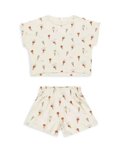 Raegan Gelato Print Top & Shorts Set - Little Kid