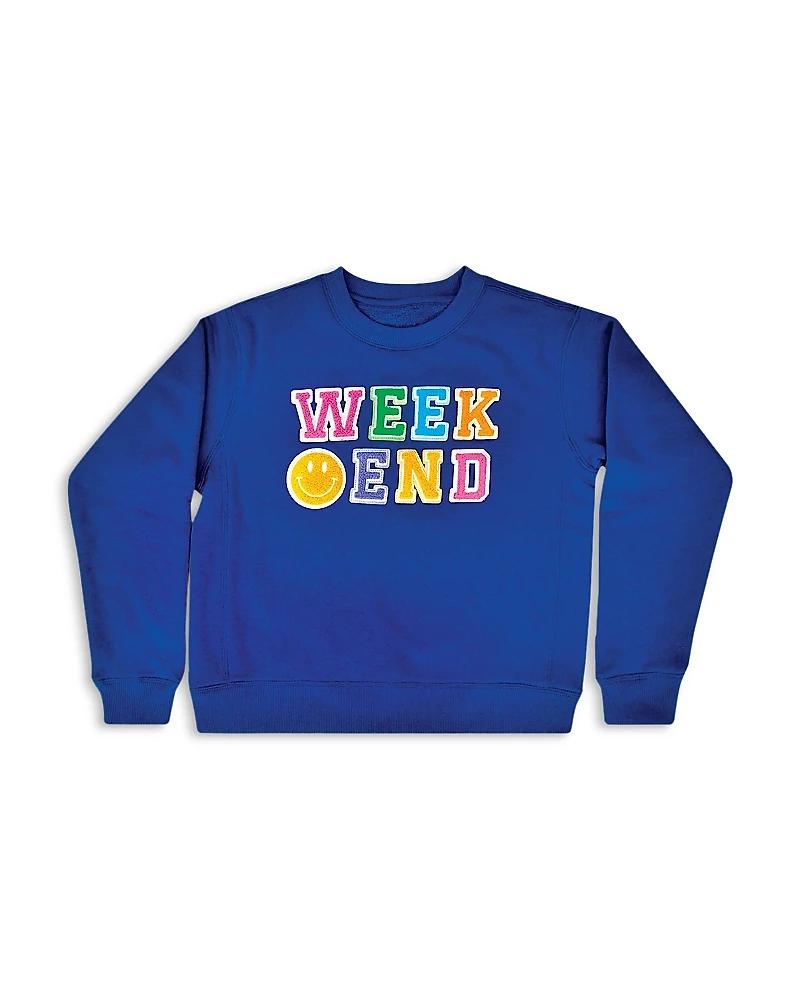 Iscream Girls' Weekend Basic Crewneck Sweatshirt - Big Kid