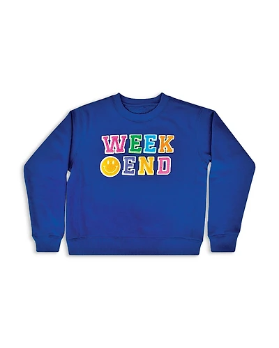 Iscream Girls' Weekend Basic Crewneck Sweatshirt - Big Kid