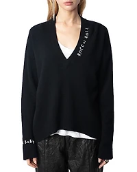 Zadig & Voltaire Miky Ws Rock And Roll Cashmere Sweater