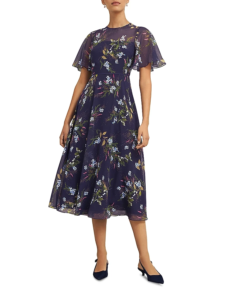 Hobbs London Callie Floral Print Dress