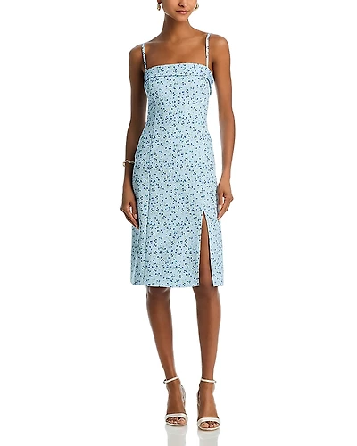 French Connection Echo Crepe Floral Midi Dress