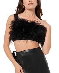 As by Df Marianna Feather Top