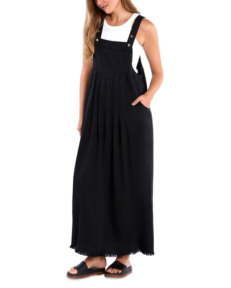 Chambray Overall Maxi Dress