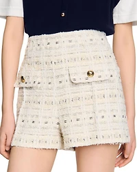 Decorative Tweed Shorts