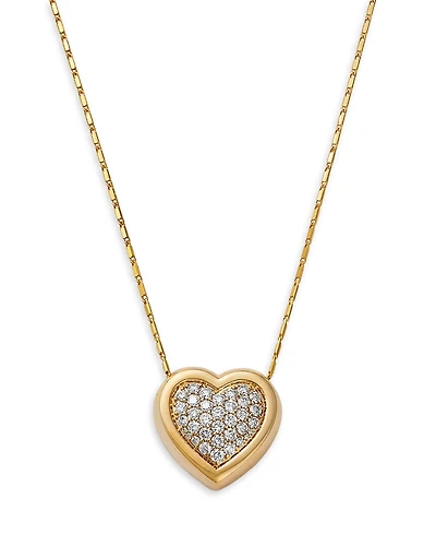 Bloomingdale's Fine Collection Diamond Heart Pendant Necklace