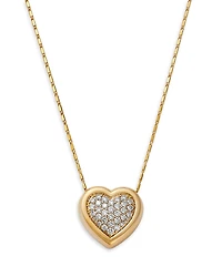 Bloomingdale's Fine Collection Diamond Heart Pendant Necklace