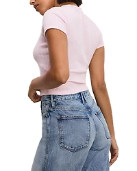 Pointelle Baby Tee
