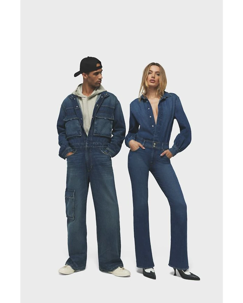 The Designer Denim Jumpsuit
