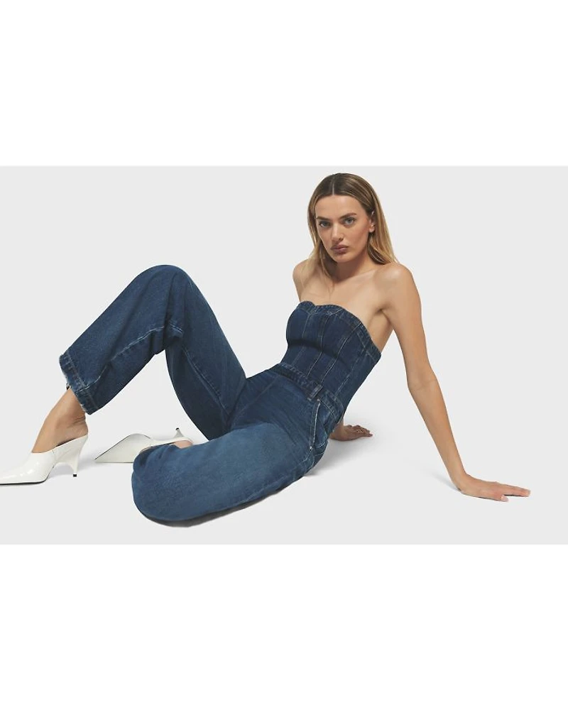 The Creator Sweetheart Denim Jumpsuit