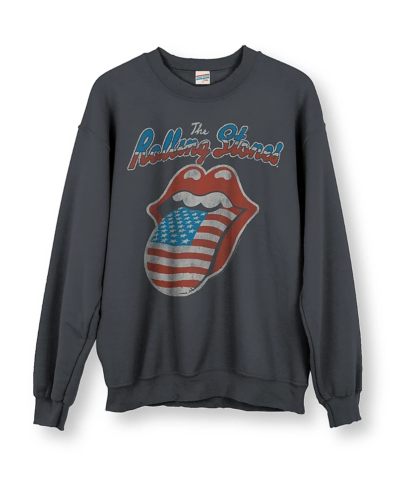 Junk Food Clothing Unisex The Rolling Stones America '78 Flea Market Fleece Sweatshirt