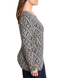 Printed Long Sleeve Top