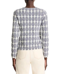 Stacked Medallions Knit Jacket