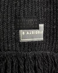 Wool Blend Sweater with Integrated Scarf