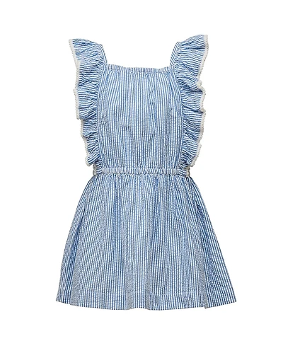 Snapper Rock Girls' Cornflower Frilled Beach Dress - Little Kid, Big Kid