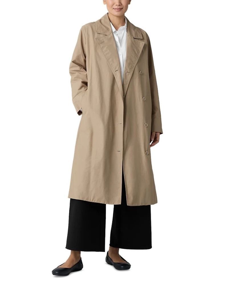 Light Cotton Nylon Trench Coat