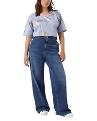 Lembi High Rise Wide Leg Trouser Jeans Navy