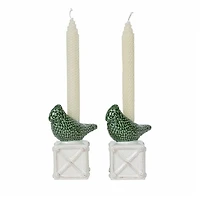 Berry & Thread Bird Topiary Candlesticks, Set of 2