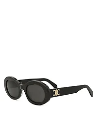 Celine Glitter Triomphe Oval Sunglasses, 52mm