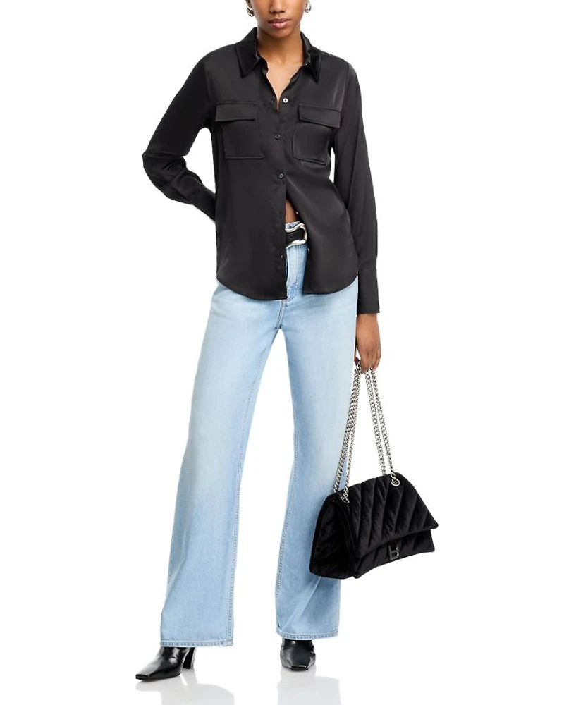 Logan Featherweight Mid Rise Wide Leg Jeans Greenport