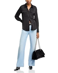 Logan Featherweight Mid Rise Wide Leg Jeans Greenport