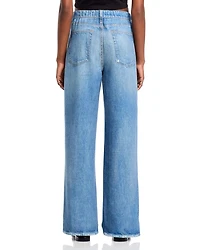 Miramar High Rise Wide Leg Cotton Terry Sweatpant Jeans