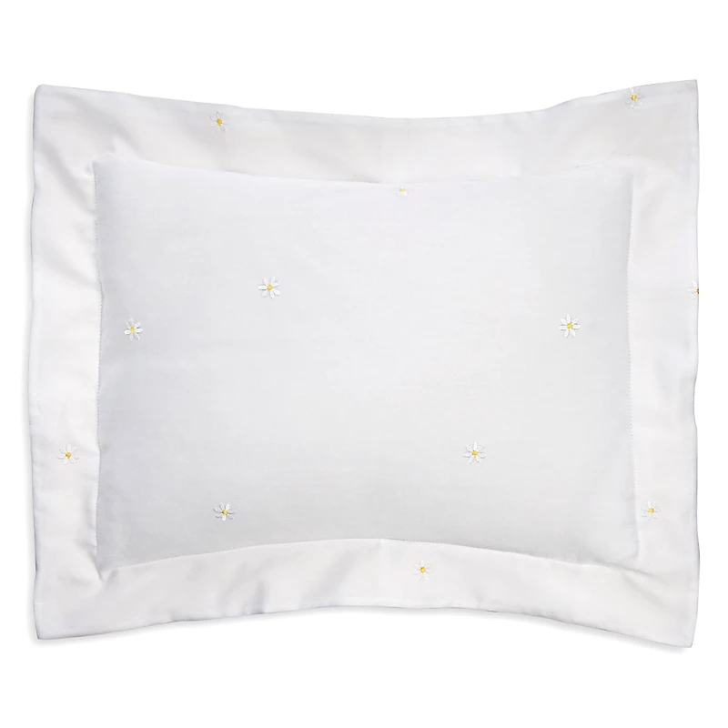 Schlossberg Daisy Embroidered Blanc Sham