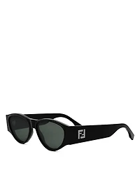 Fendi Ff Squared Oval Sunglasses