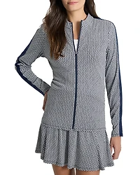 Nic+Zoe Easy Gingham Zip Front Jacket