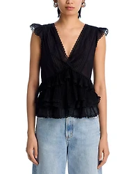 Blanche Lace Trim Top
