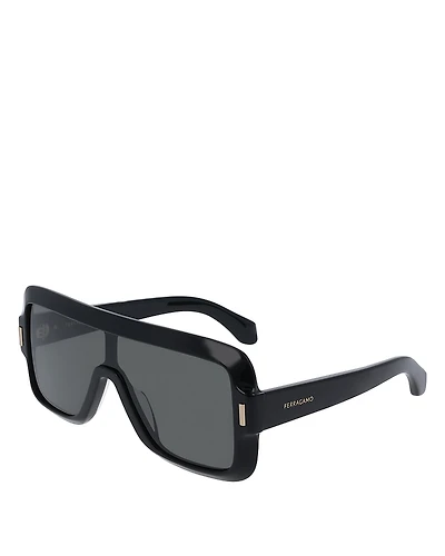 Ferragamo Renew Classic Logo Shield Sunglasses, 55mm