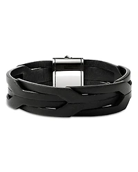 John Hardy Men's Sterling Silver Icon Braided Leather Bracelet