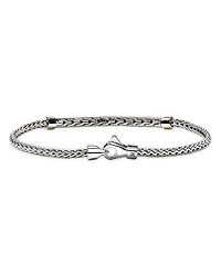14K Yellow Gold & Sterling Silver JH Essentials Diamond Pavé Chain Bracelet