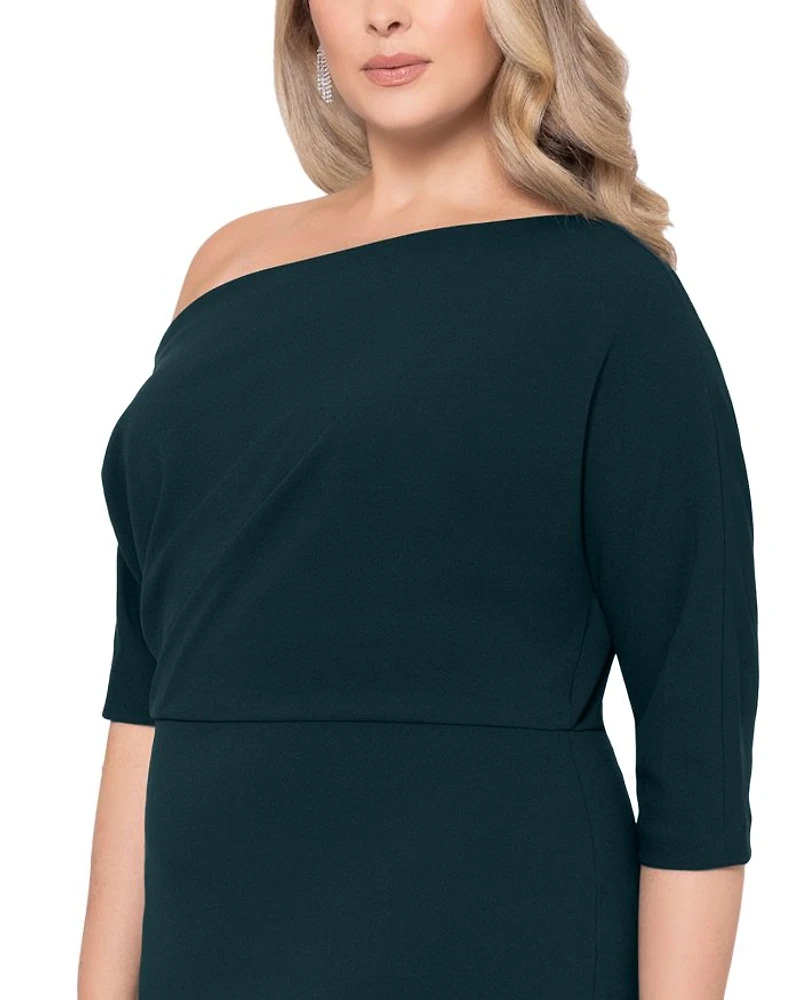 Plus One Shoulder Gown