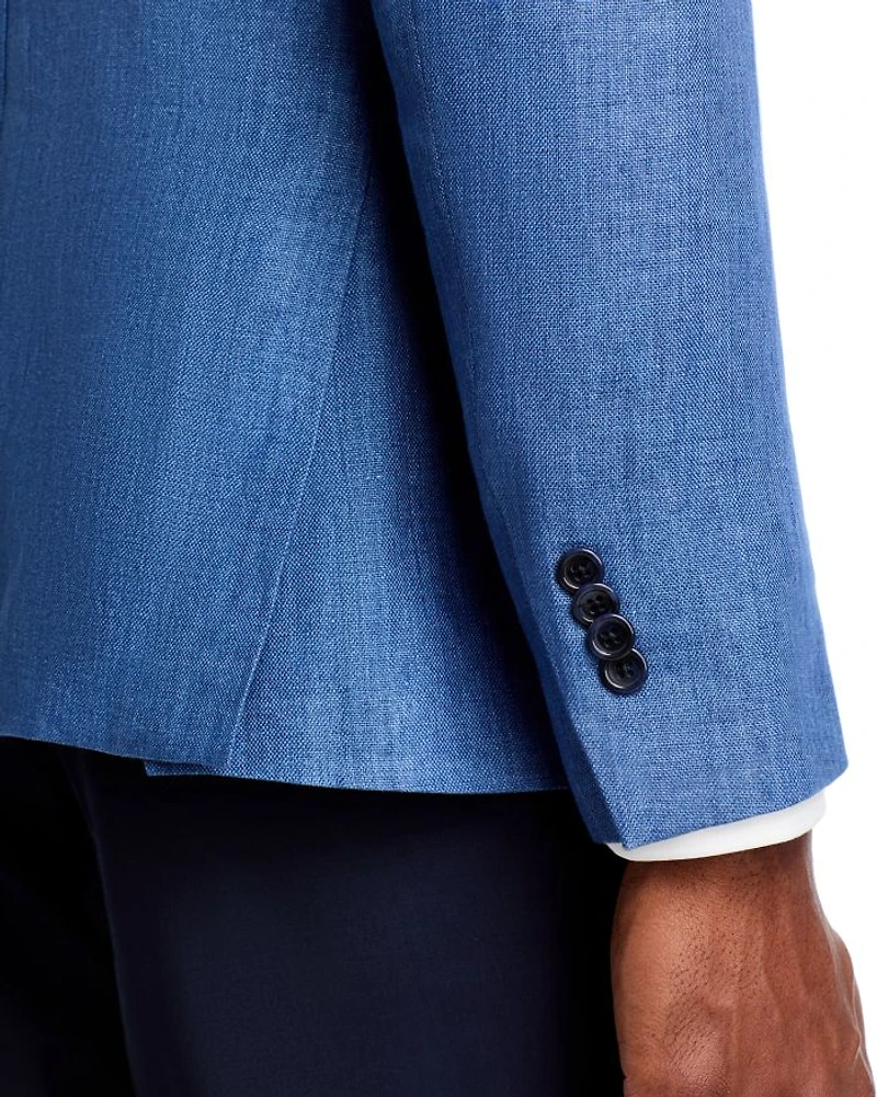Delave Linen Hopsack Regular Fit Unstructured Sport Coat - Exclusive