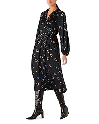 Scattered Hoops Midi Dress