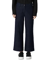 Eileen Fisher Cotton Stretch Denim Wide Leg Jeans
