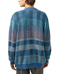 Blow Up Plaid Cardigan Sweater