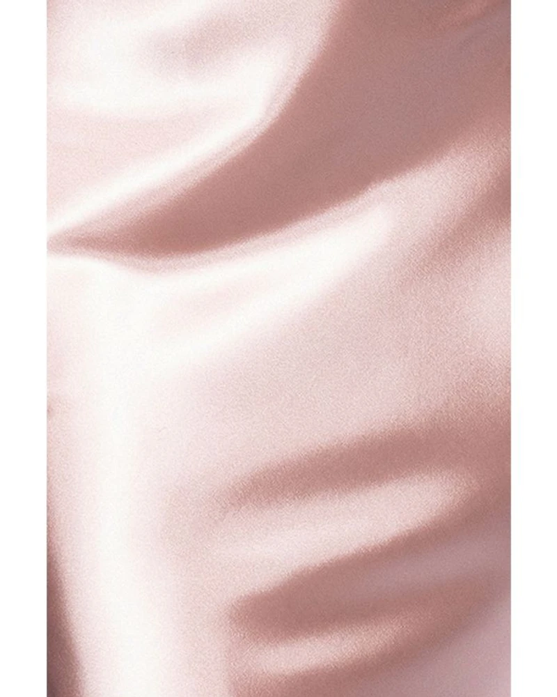 Charmeuse Halter Neck Long Dress - Exclusive